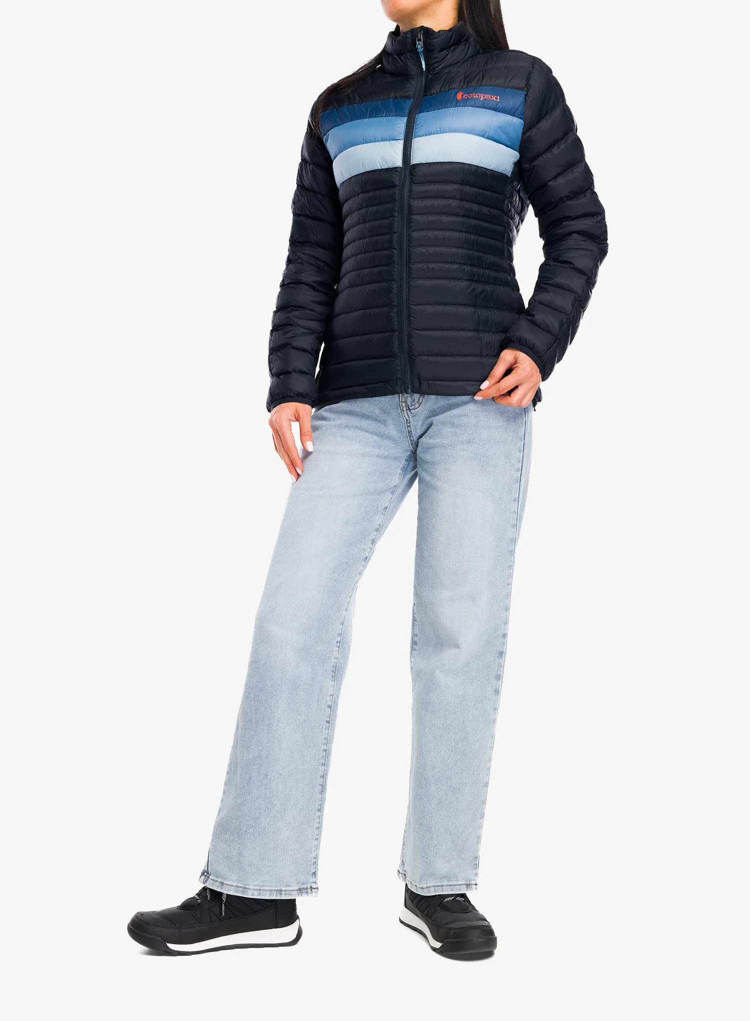Bunda páperová dámska Cotopaxi Fuego Down Jacket - carbon stripes