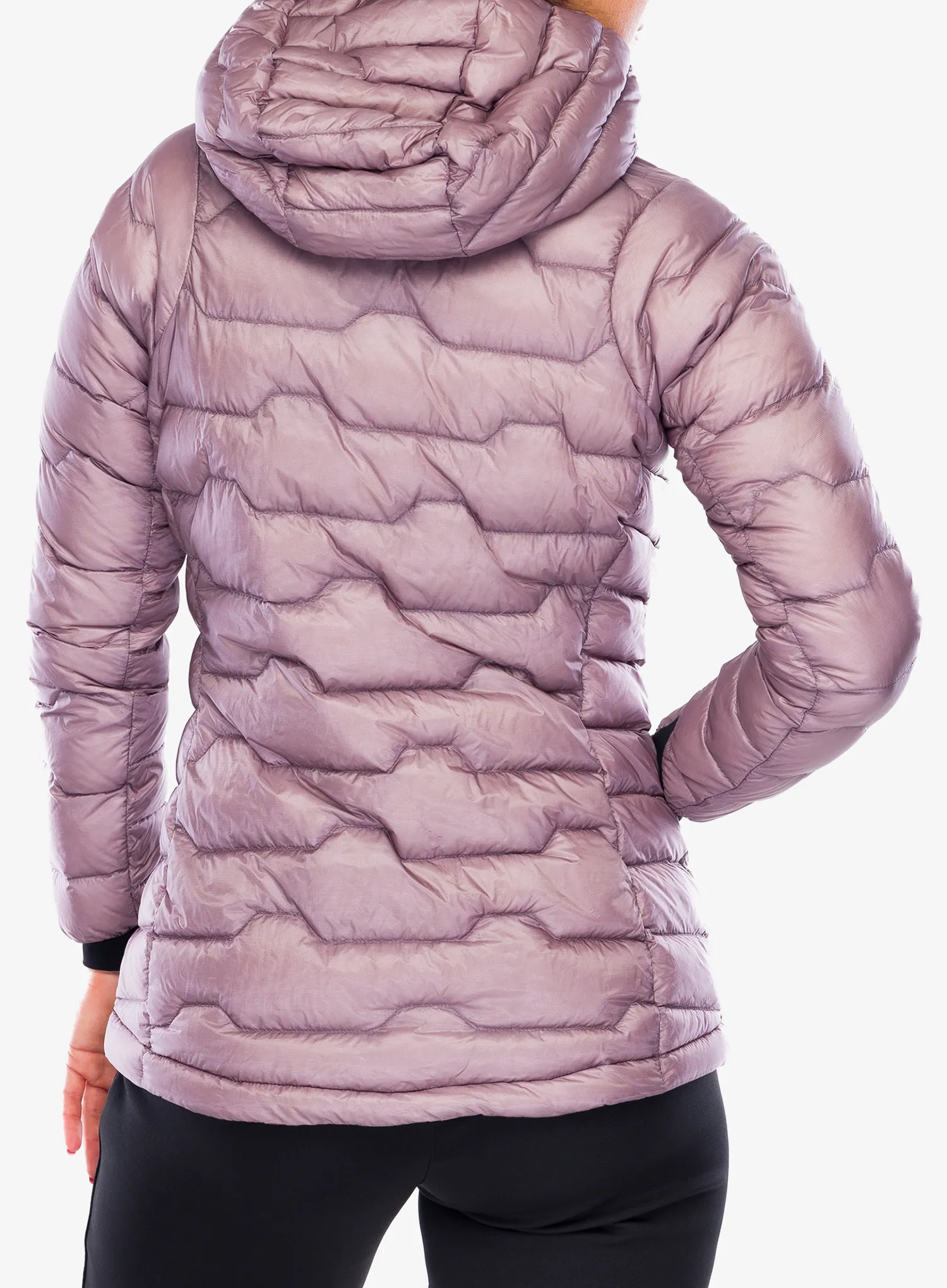 Bunda páperová dámska Jack Wolfskin Alpspitze Down Hoody - wild blossom