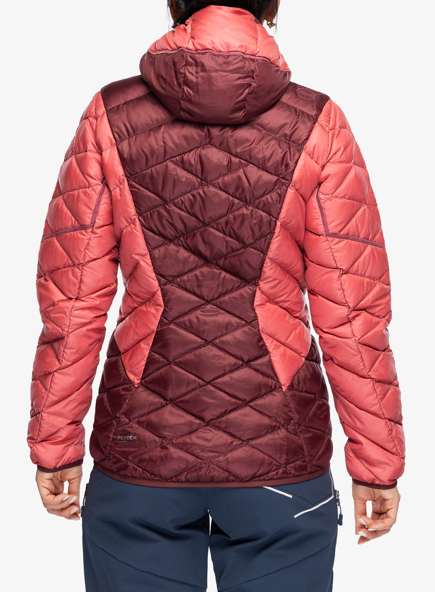 Bunda páperová dámska La Sportiva Pinnacle Down Jkt - redwood/rosebay