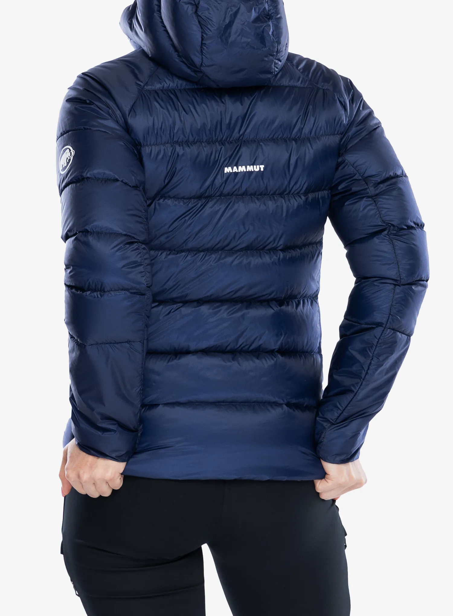 Bunda páperová dámska Mammut Taiss IN Hooded Jacket - marine/blk