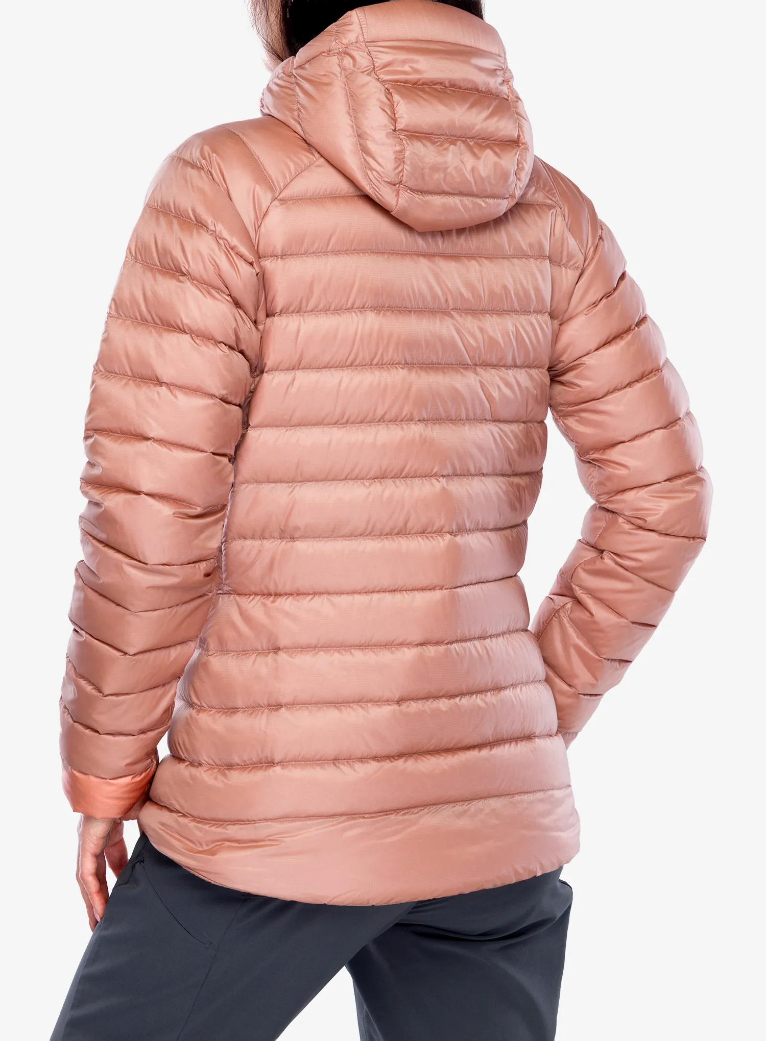 Bunda páperová dámska Montane Anti Freeze Hoodie - pink clay