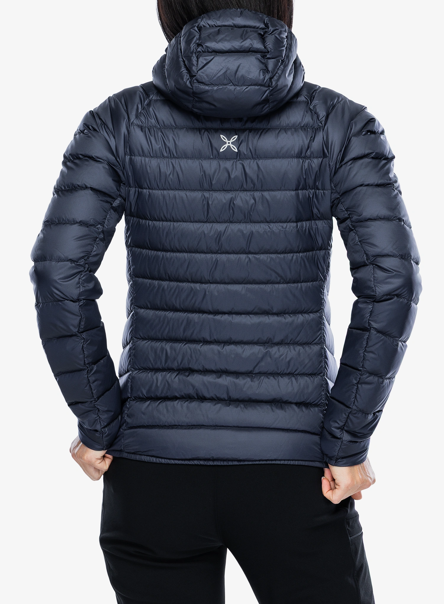 Bunda páperová dámska Montura Breeze Hooded Duvet Jacket - graphite blue/turquoise