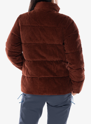 Bunda páperová dámska Patagonia Cord Fjord Jacket - dried vanilla
