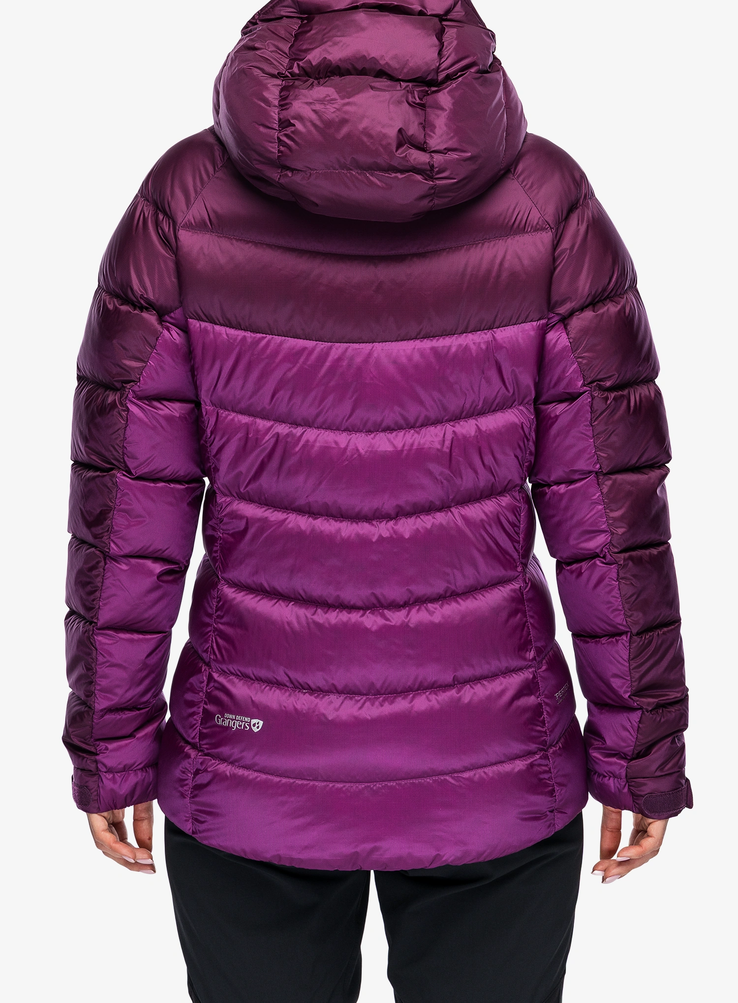Bunda páperová dámska Rab Glaceon Pro Jacket - mulberry/plum