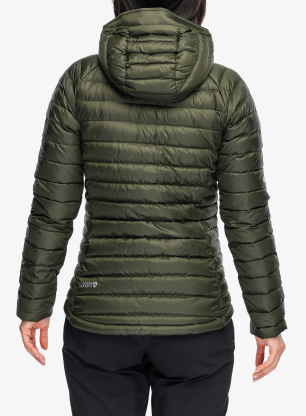 Bunda páperová dámska Rab Microlight Alpine Jacket - army