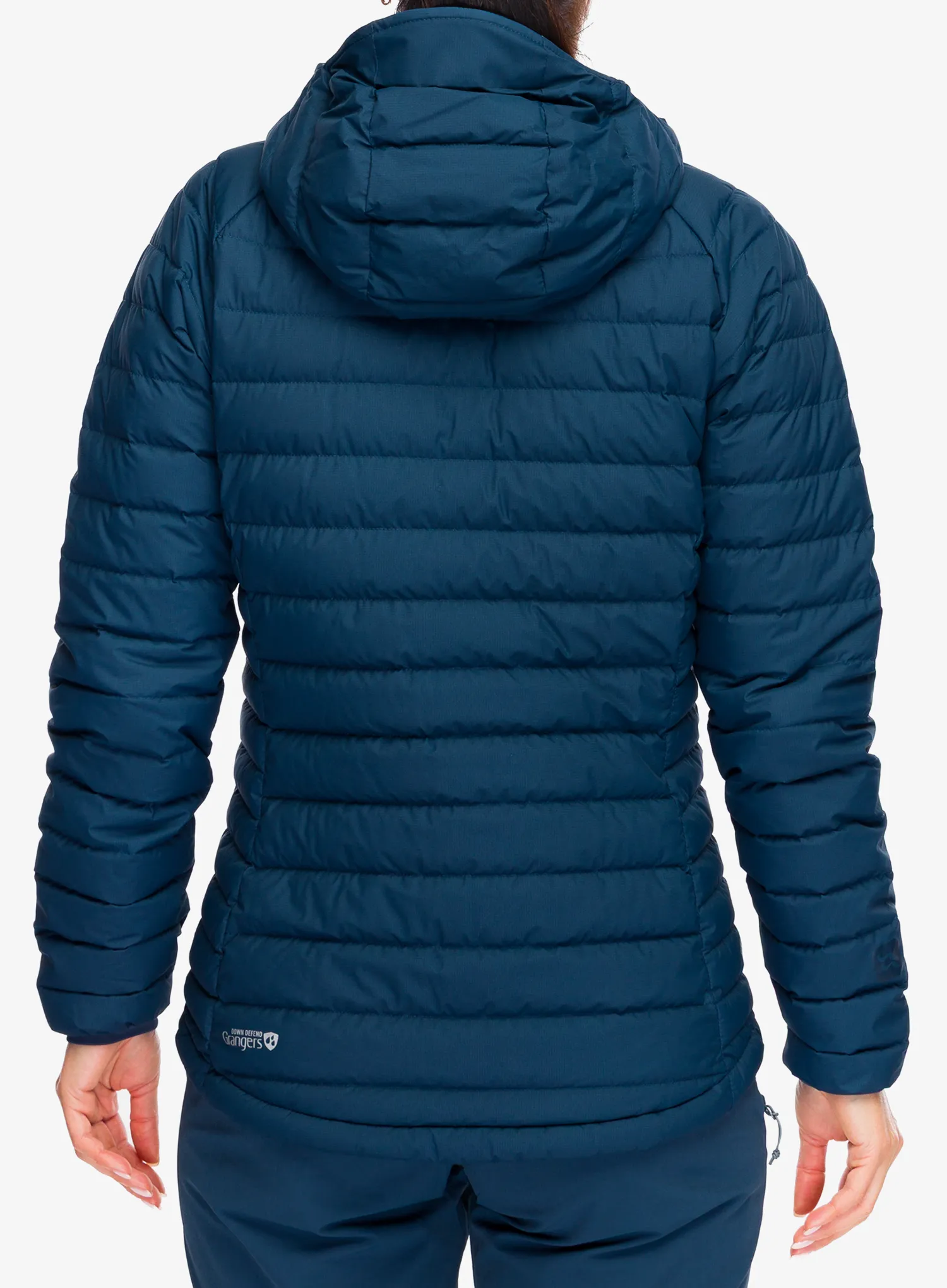 Bunda páperová dámska Rab Microlight Windstopper Hoody - tempest blue
