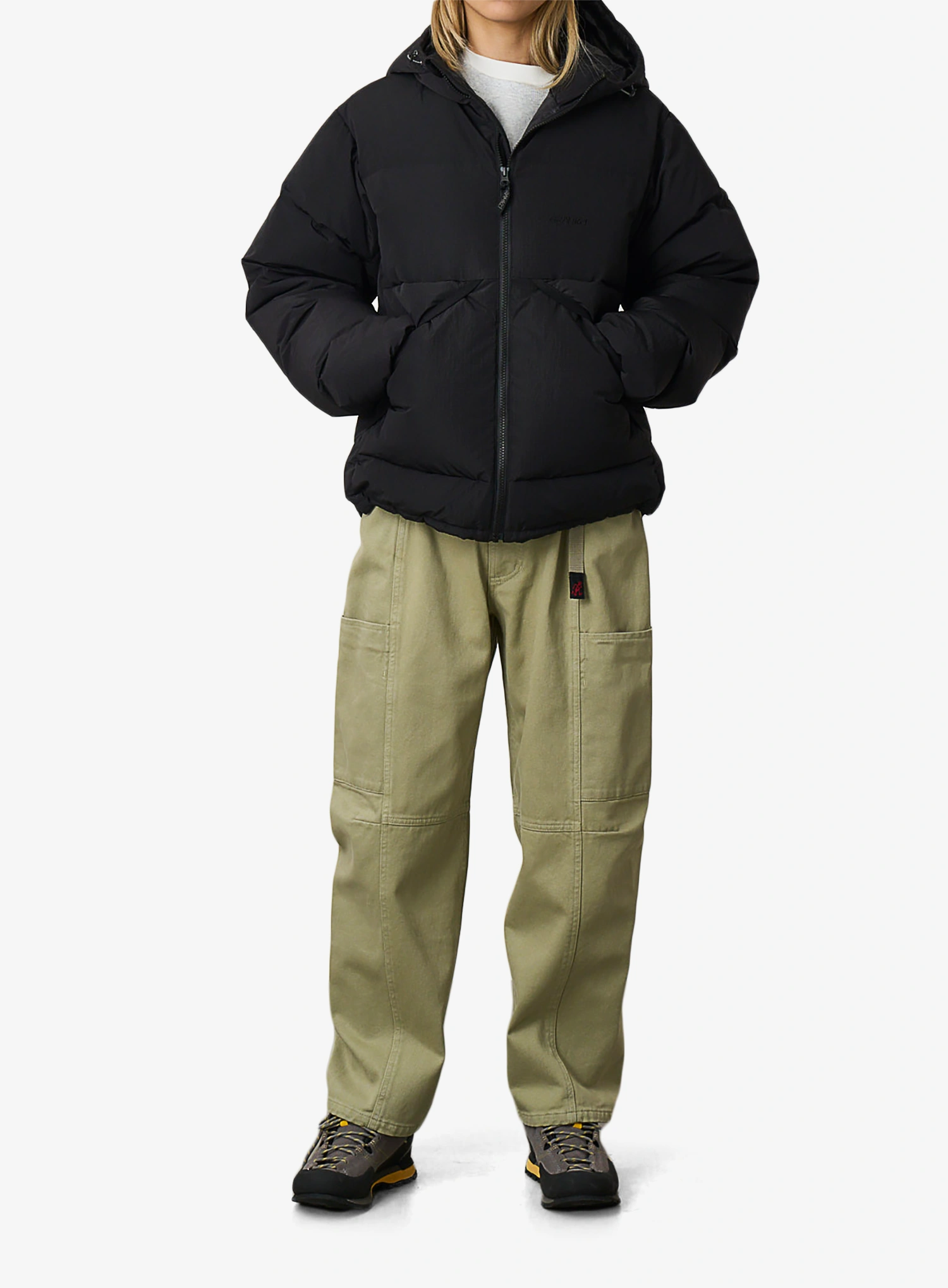 Páperová bunda Gramicci Down Puffer Hooded Jacket - black