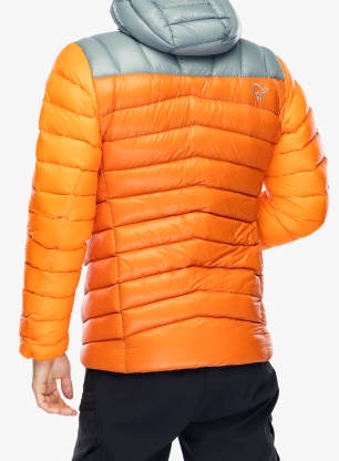 Páperová bunda Norrona Lyngen Down850 Hood - gold flame