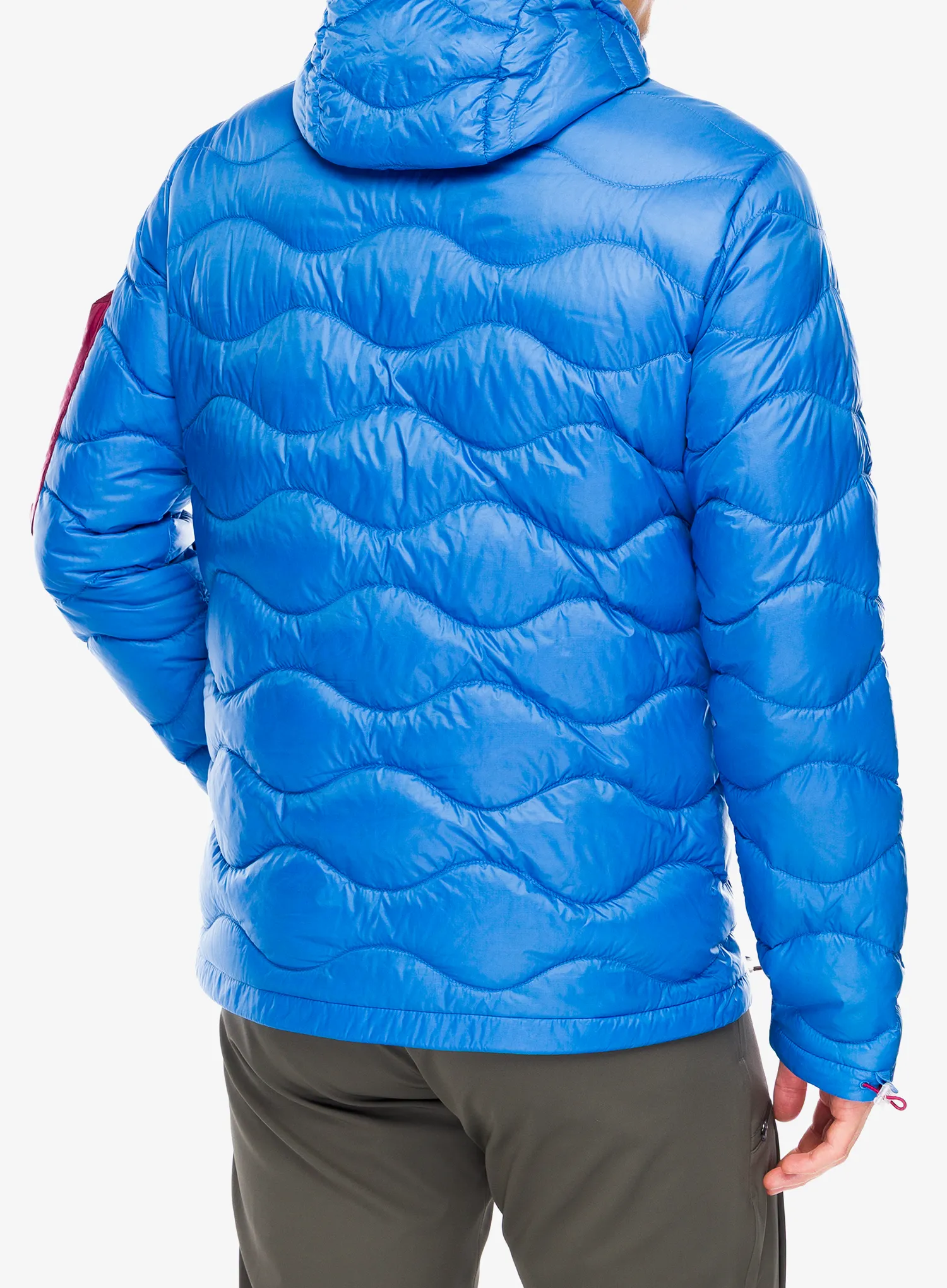 Páperová bunda Peak Performance Helium Utility Down Hood Jacket - azure ascent/mountain mist