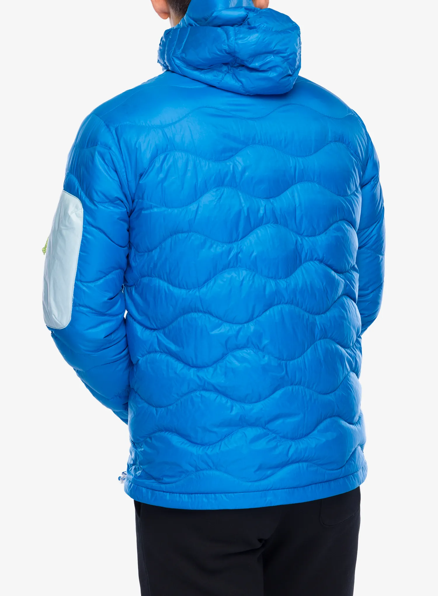 Páperová bunda Peak Performance Helium Utility Down Hood Jacket - bril blue/cloud/sunny adventur