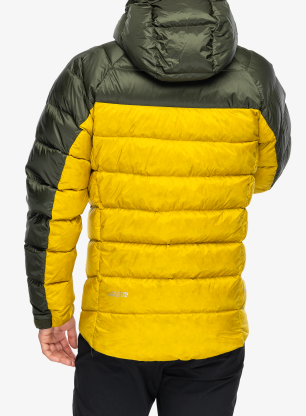 Páperová bunda Rab Glaceon Pro Jacket - army/dark pollen