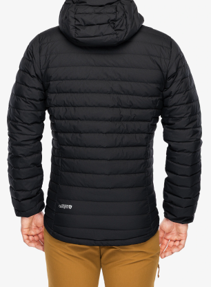 Páperová bunda Rab Microlight Windstopper Hoody - black