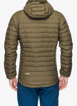 Páperová bunda Rab Microlight Windstopper Hoody - oak