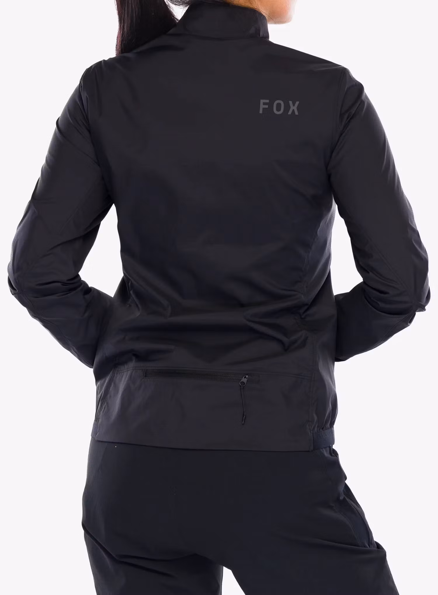 Dámska cyklistická bunda Fox Ranger Wind Jacket - black/black
