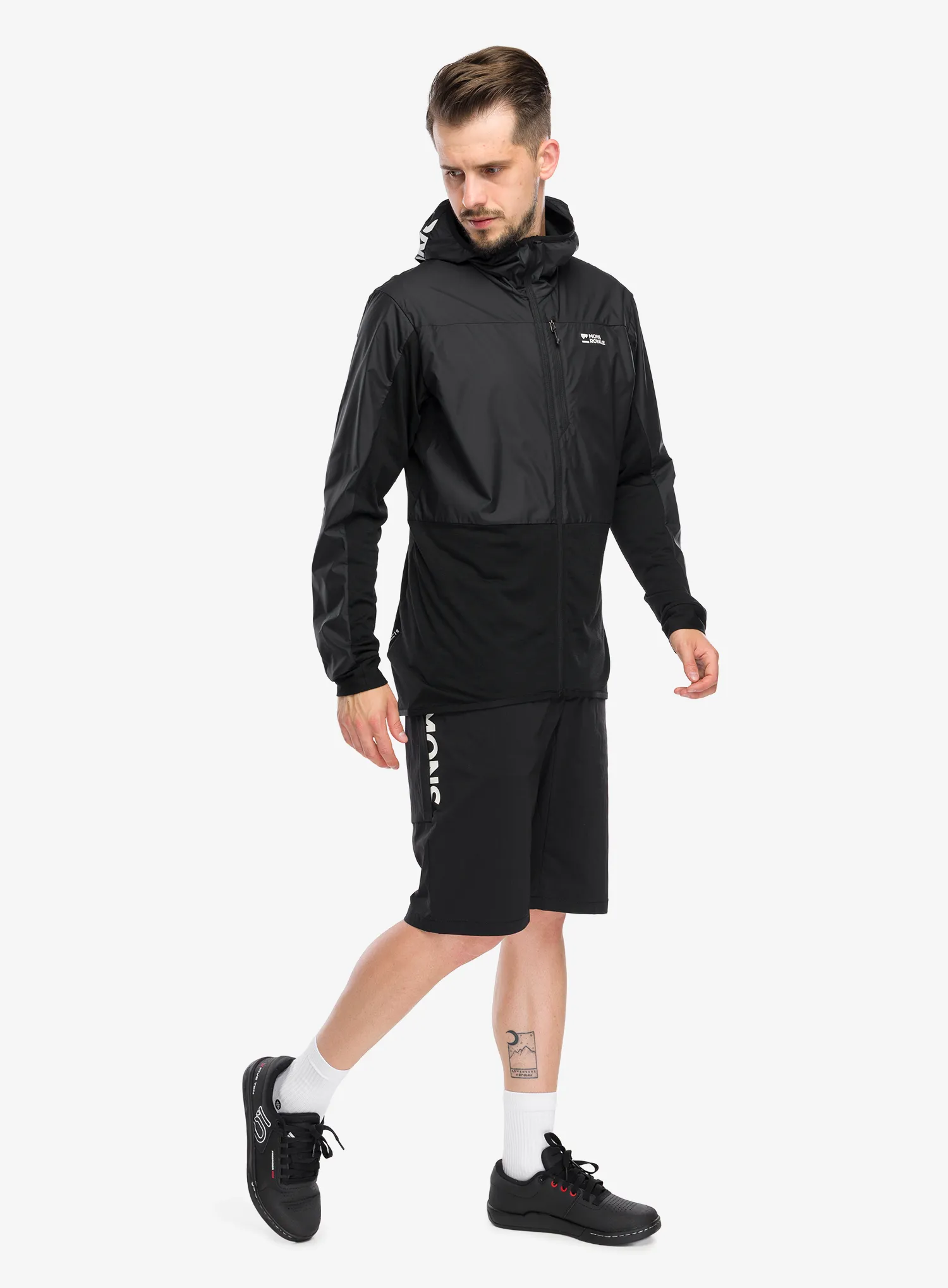 Cyklistická bunda Mons Royale Diversion Merino Wind Jacket - black