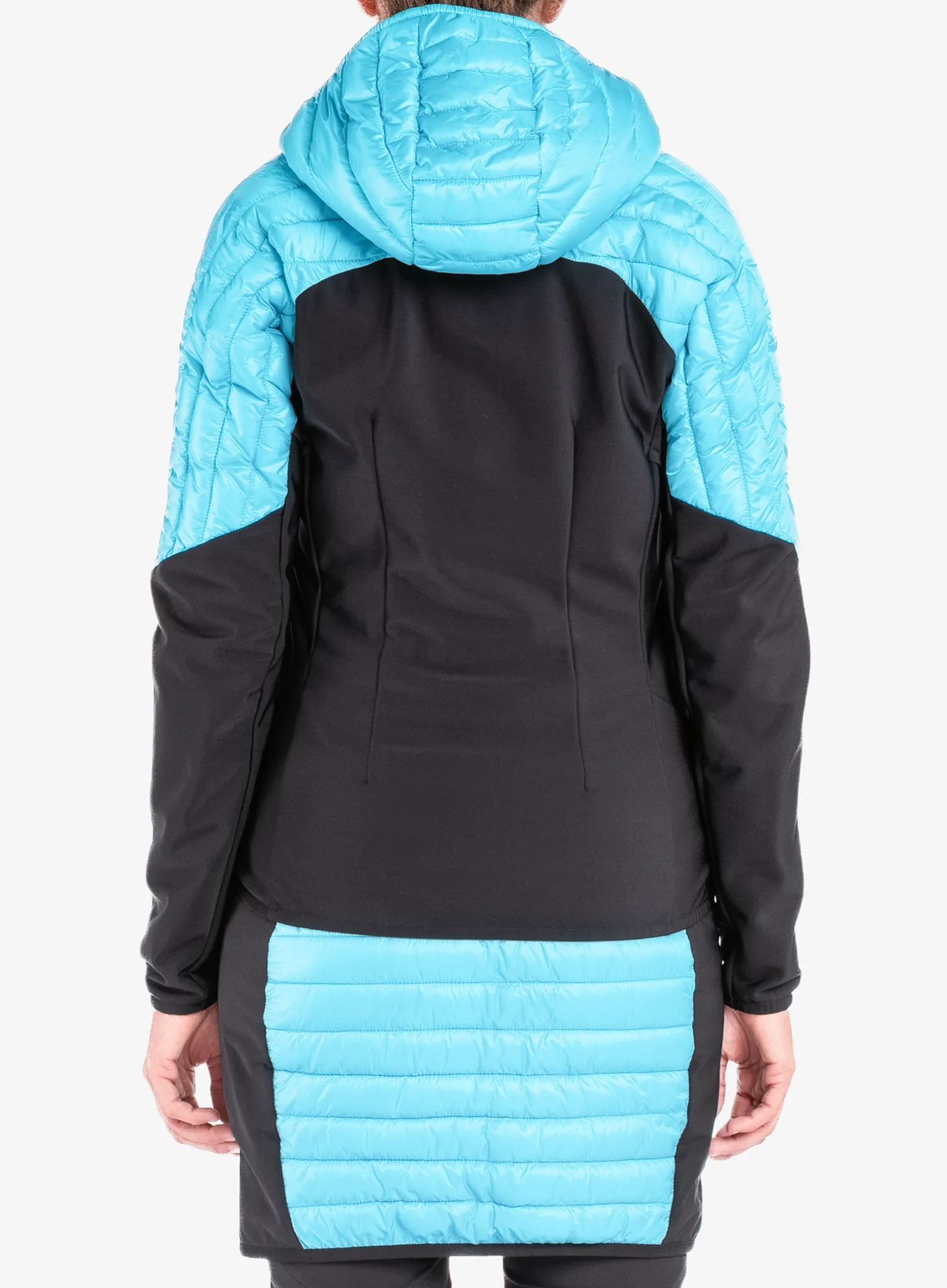 Dámska hybridná bunda dámska Montura Peak Hybrid Hooded Jacket - turquoise