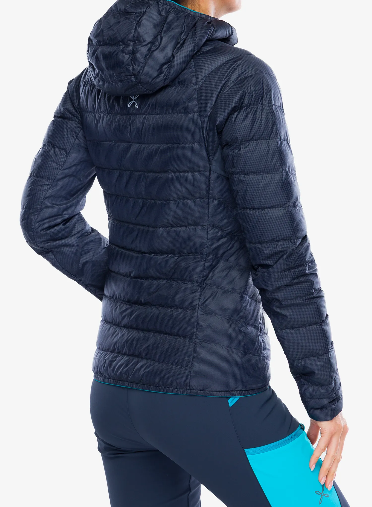 Bunda páperová dámska Montura Pure Duvet - graphite blue/turquoise