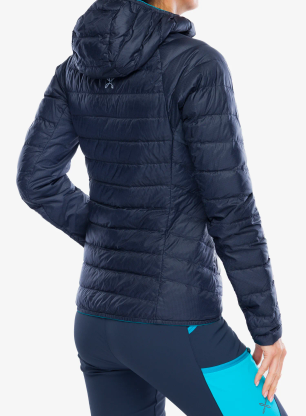 Bunda páperová dámska Montura Pure Duvet - graphite blue/turquoise