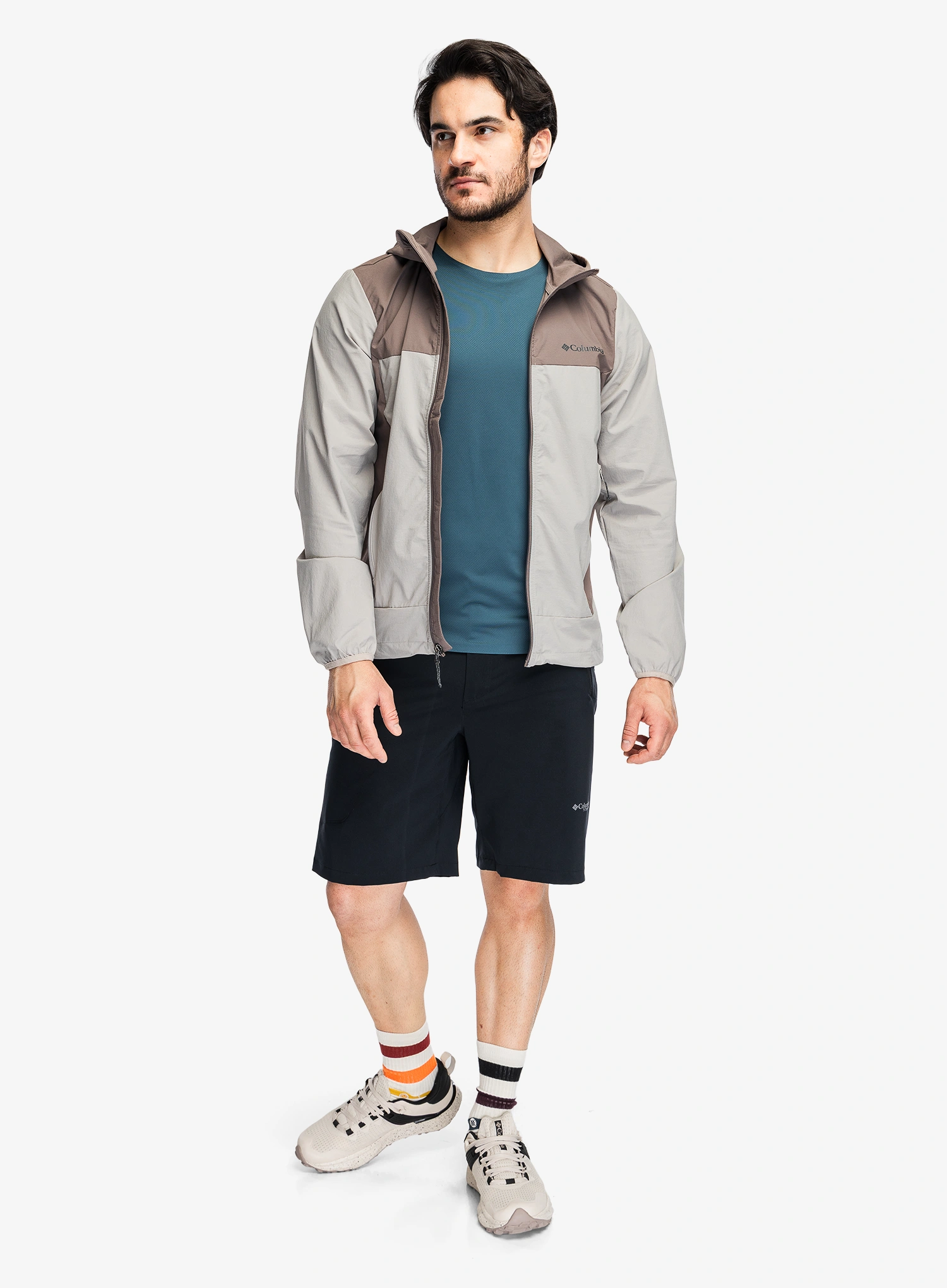 Softshellová bunda Columbia Heather Canyon II Hooded Jacket - flint grey/iron