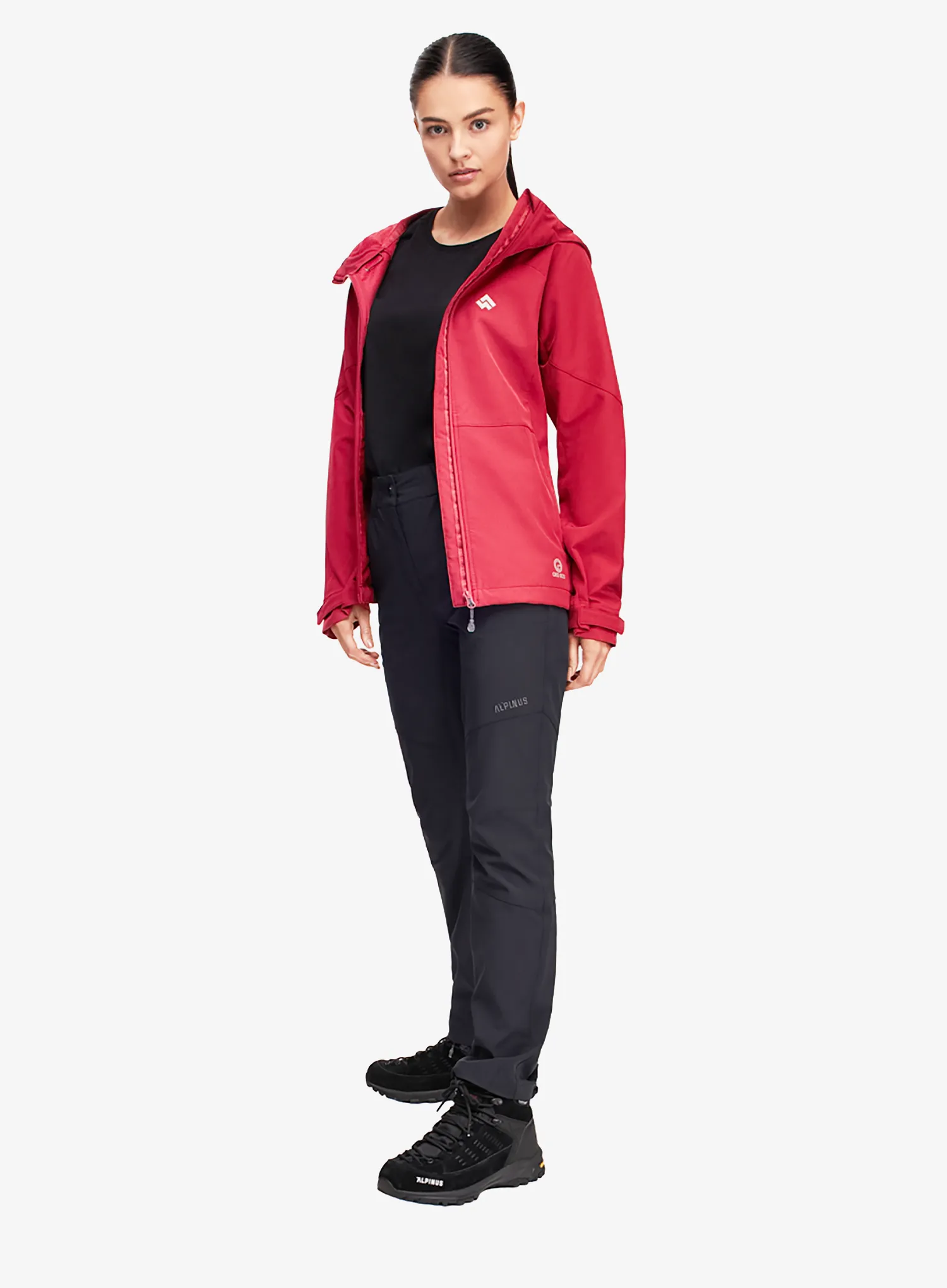 Softshellová bunda dámska Alpinus Majadita - red