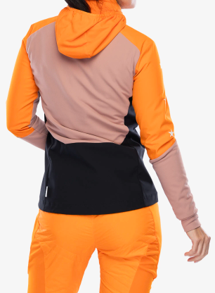 Softshellová bunda dámska Maloja Nesha - orange sun multi
