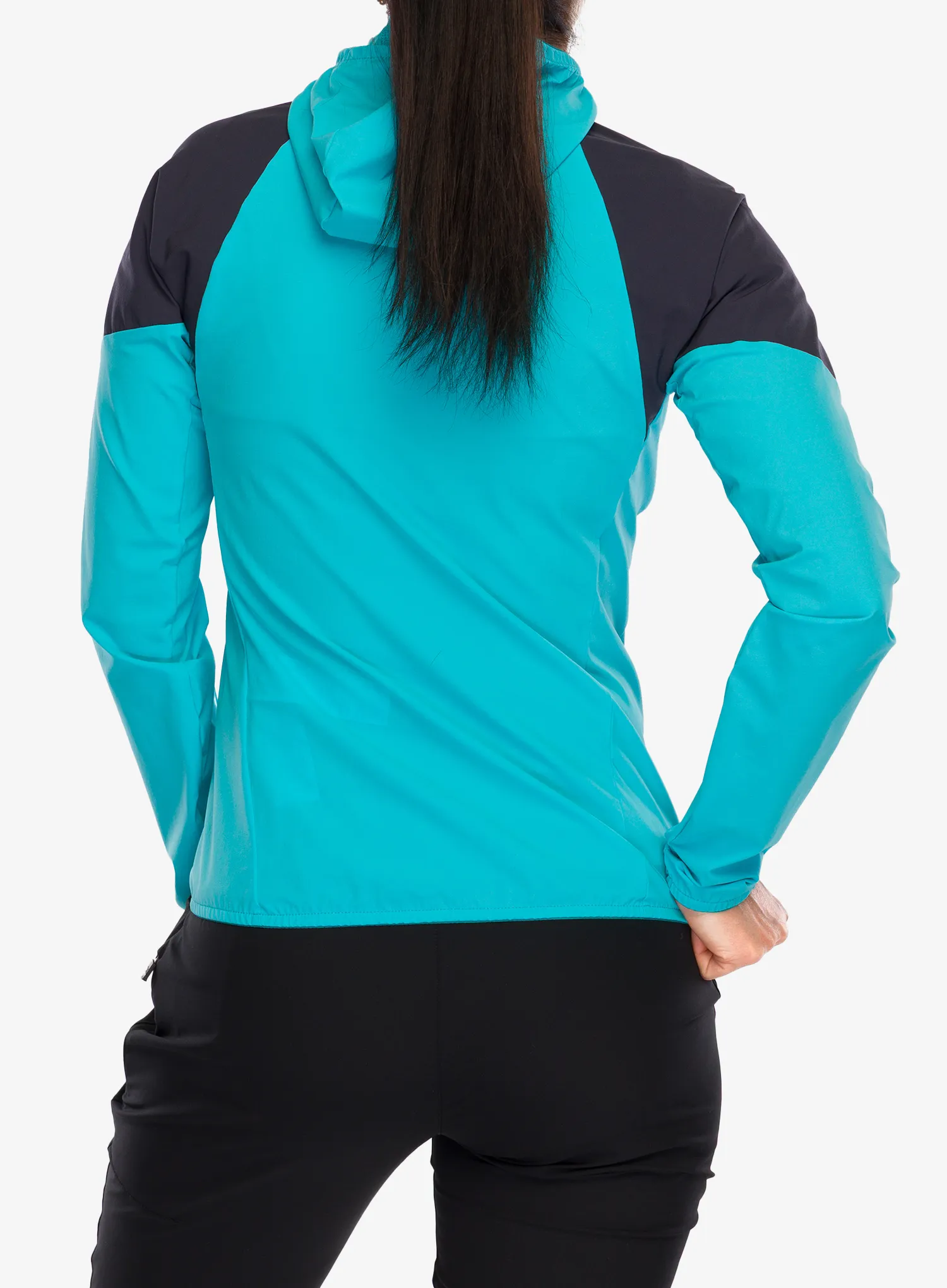 Softshellová bunda dámska Montura Rise Hooded Jacket - turquoise/graphite blue