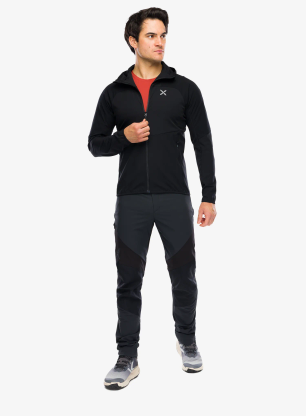 Softshellová bunda Montura Rise Hooded Jacket - black