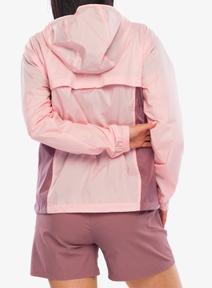Vetrovka dámska Columbia Crested Canyon Windbreaker - pink sand/fig