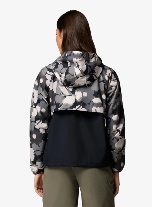 Vetrovka dámska Columbia Spire Valley Printed Windbreaker - black ikatbloom print/black