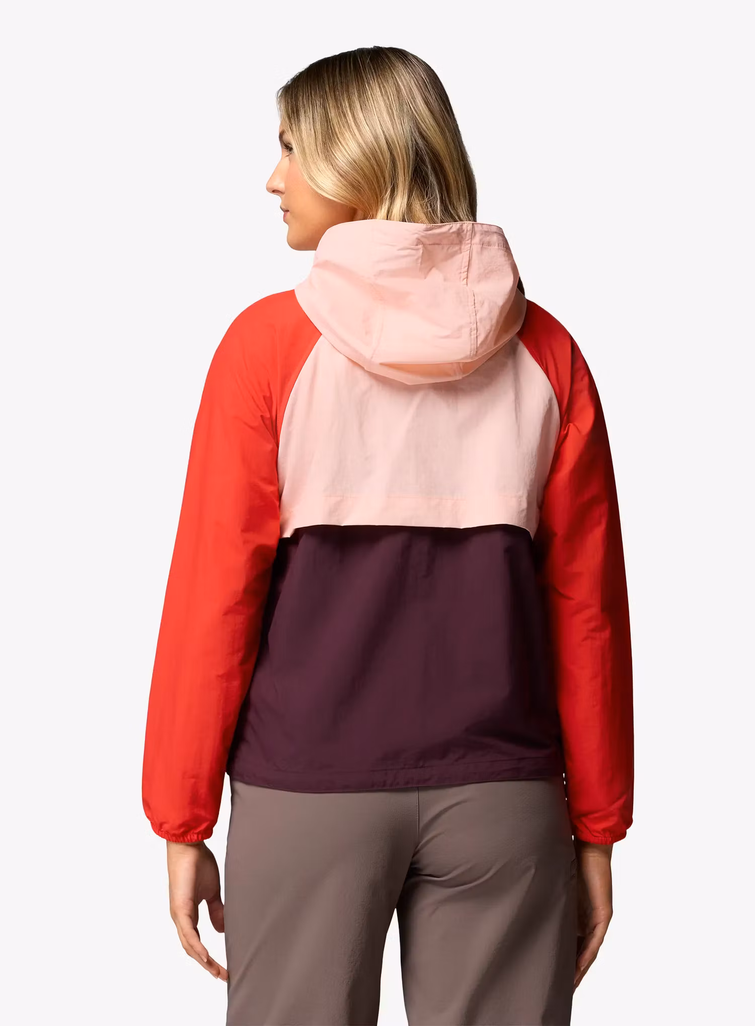 Vetrovka dámska Columbia Spire Valley Windbreaker - moonvista/pink sand/poppy red
