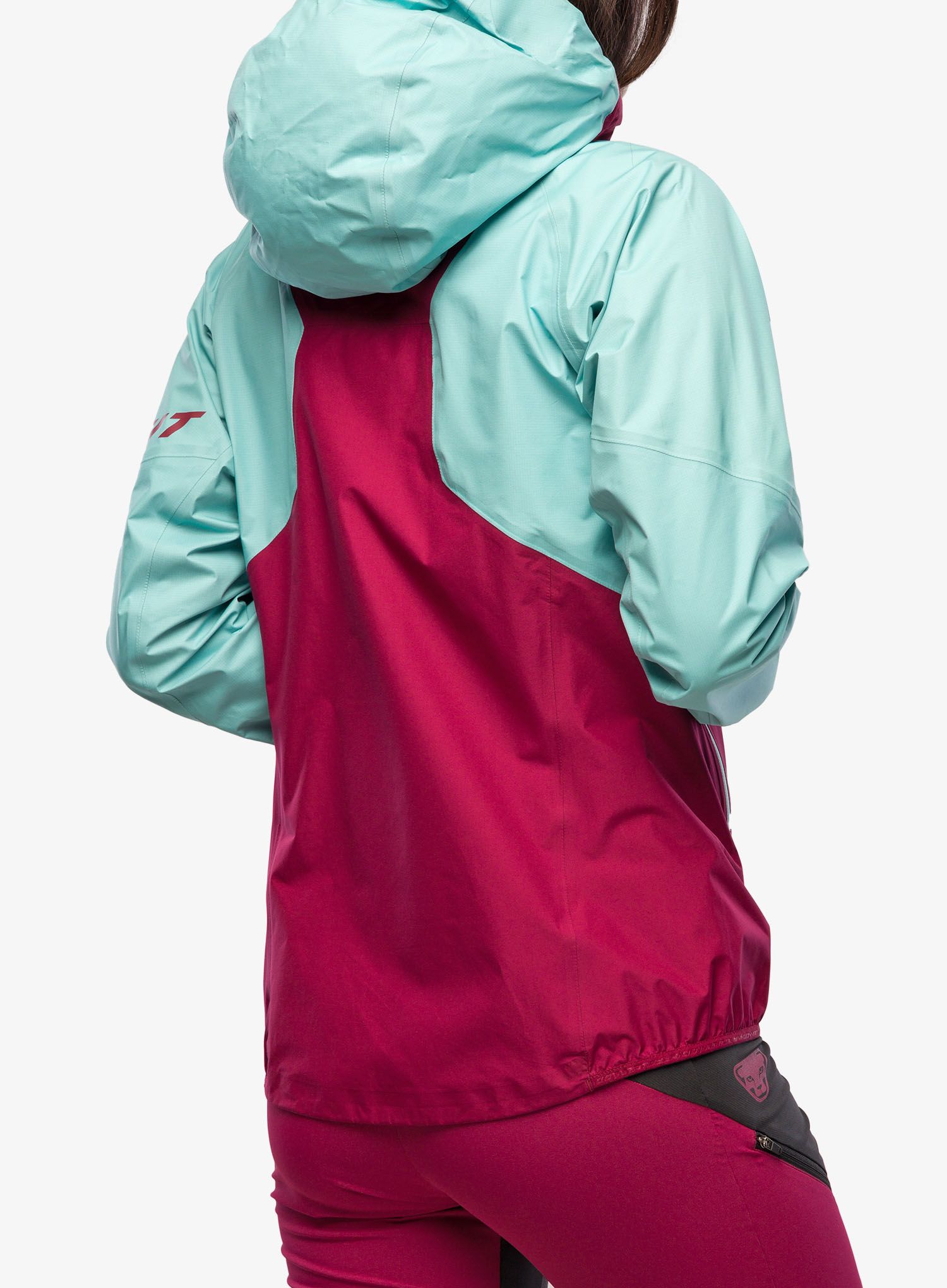 Nepremokavá bunda dámska Dynafit Transalper GTX Jacket  - marine blue/beet red