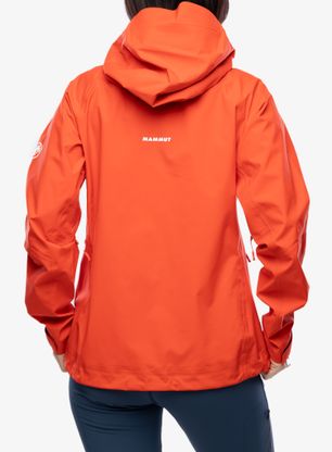 Nepremokavá bunda dámska Mammut Taiss HS Hooded Jacket - mammut red