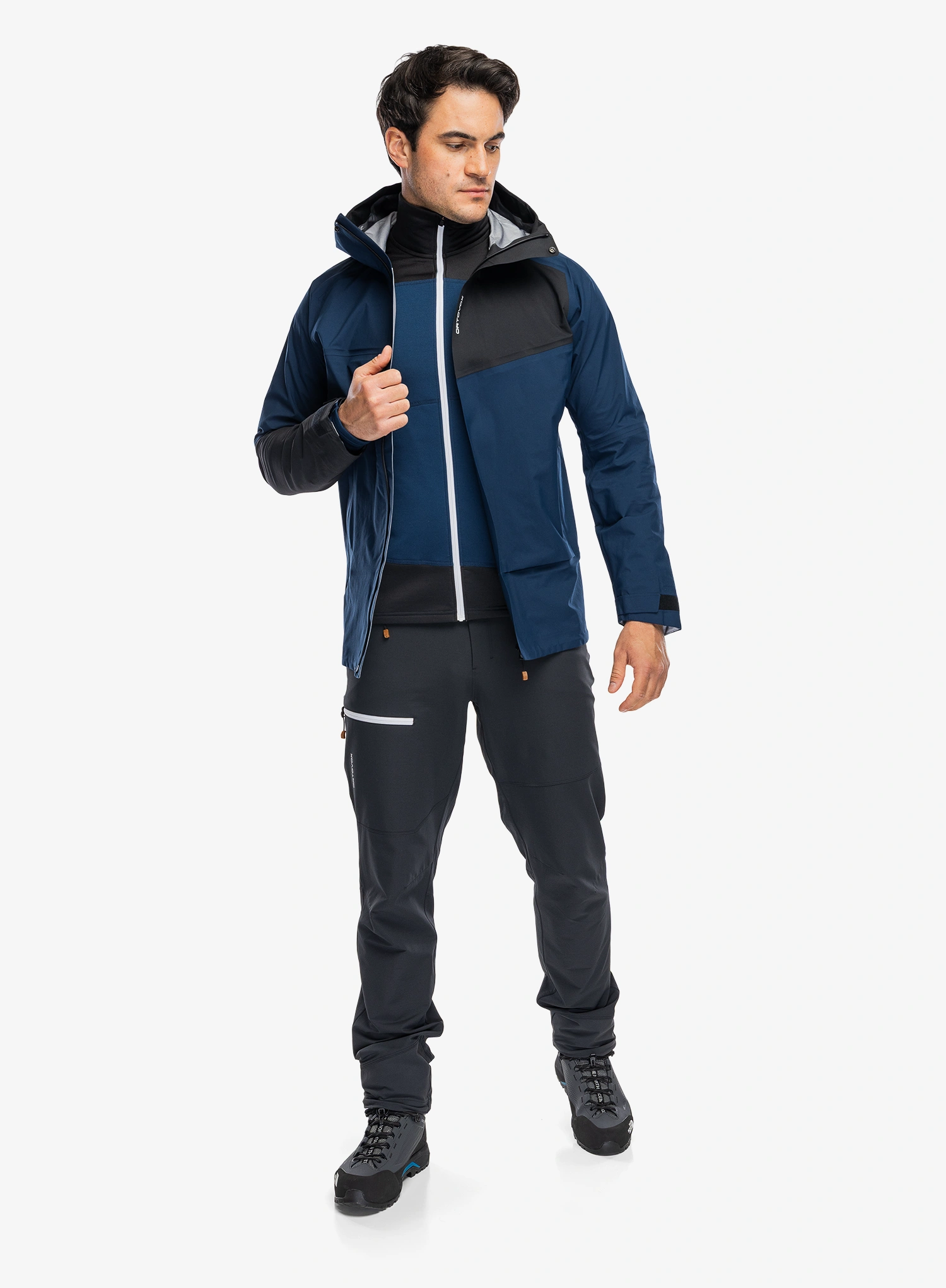Nepremokavá bunda Ortovox Seceda 3L Jacket - deep ocean