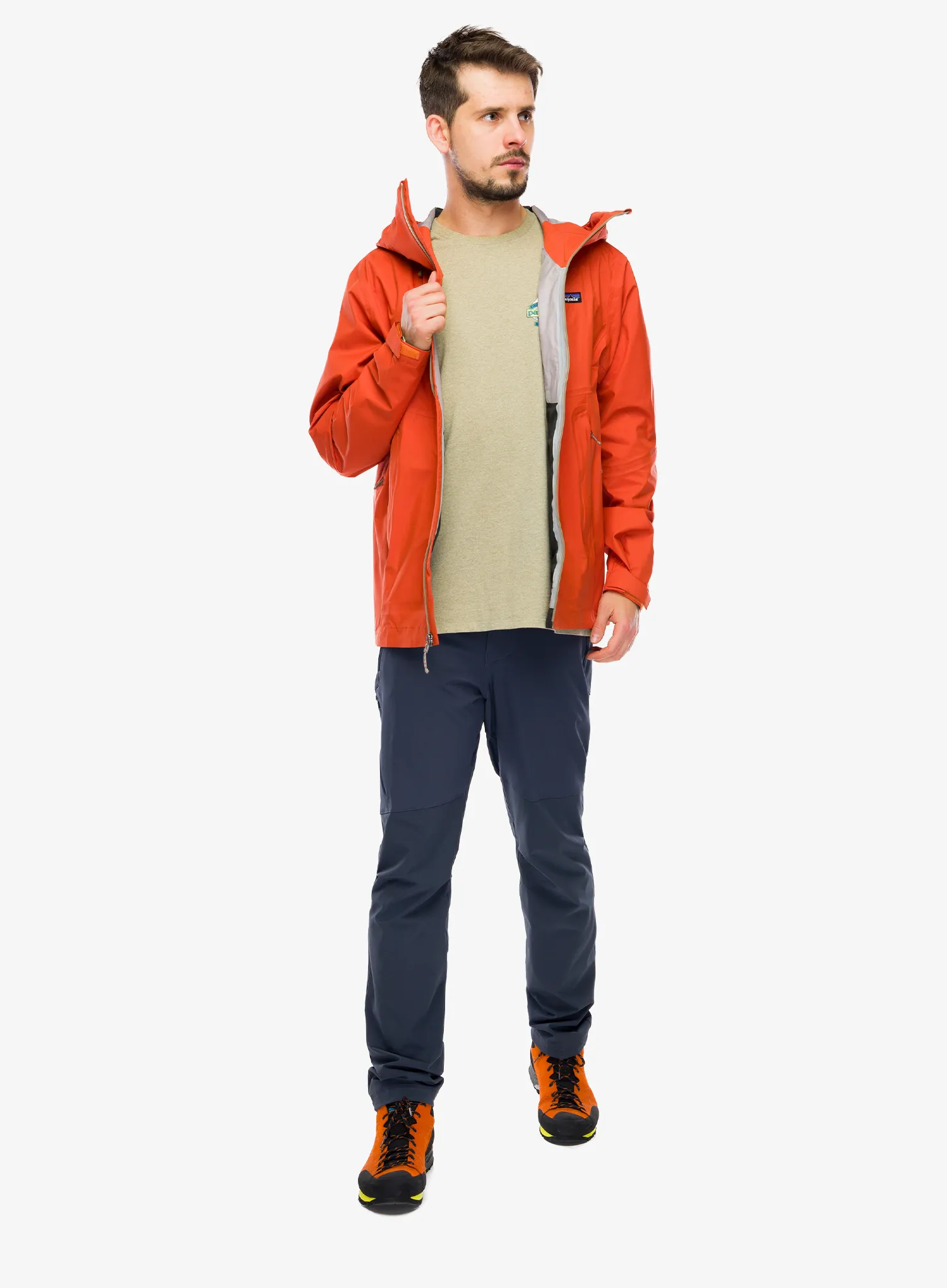 Nepremokavá bunda Patagonia Granite Crest Jacket - coal orange