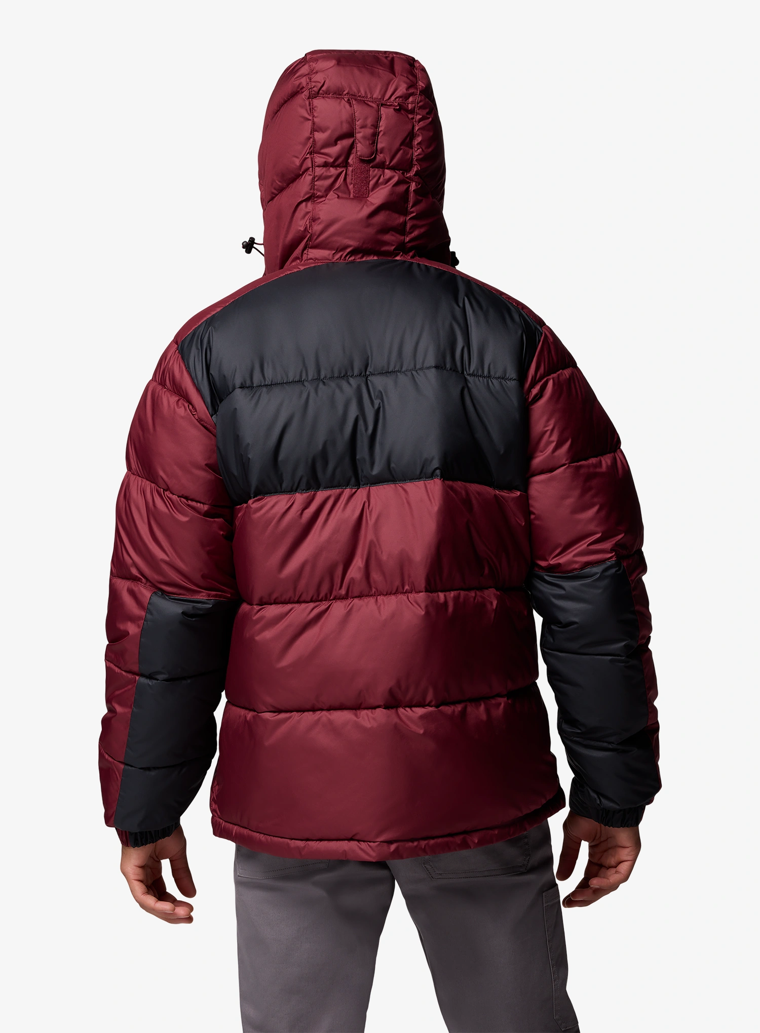 Zimná bunda Columbia Pike Lake II Hooded Jacket - rich wine/black