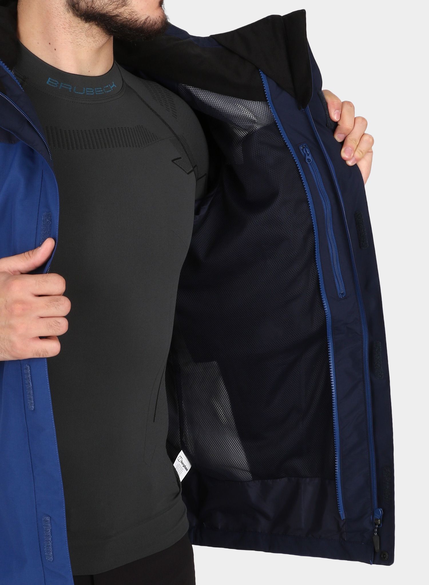 Bunda do dažďa Berghaus Hillwalker InterActive Jacket - deep water