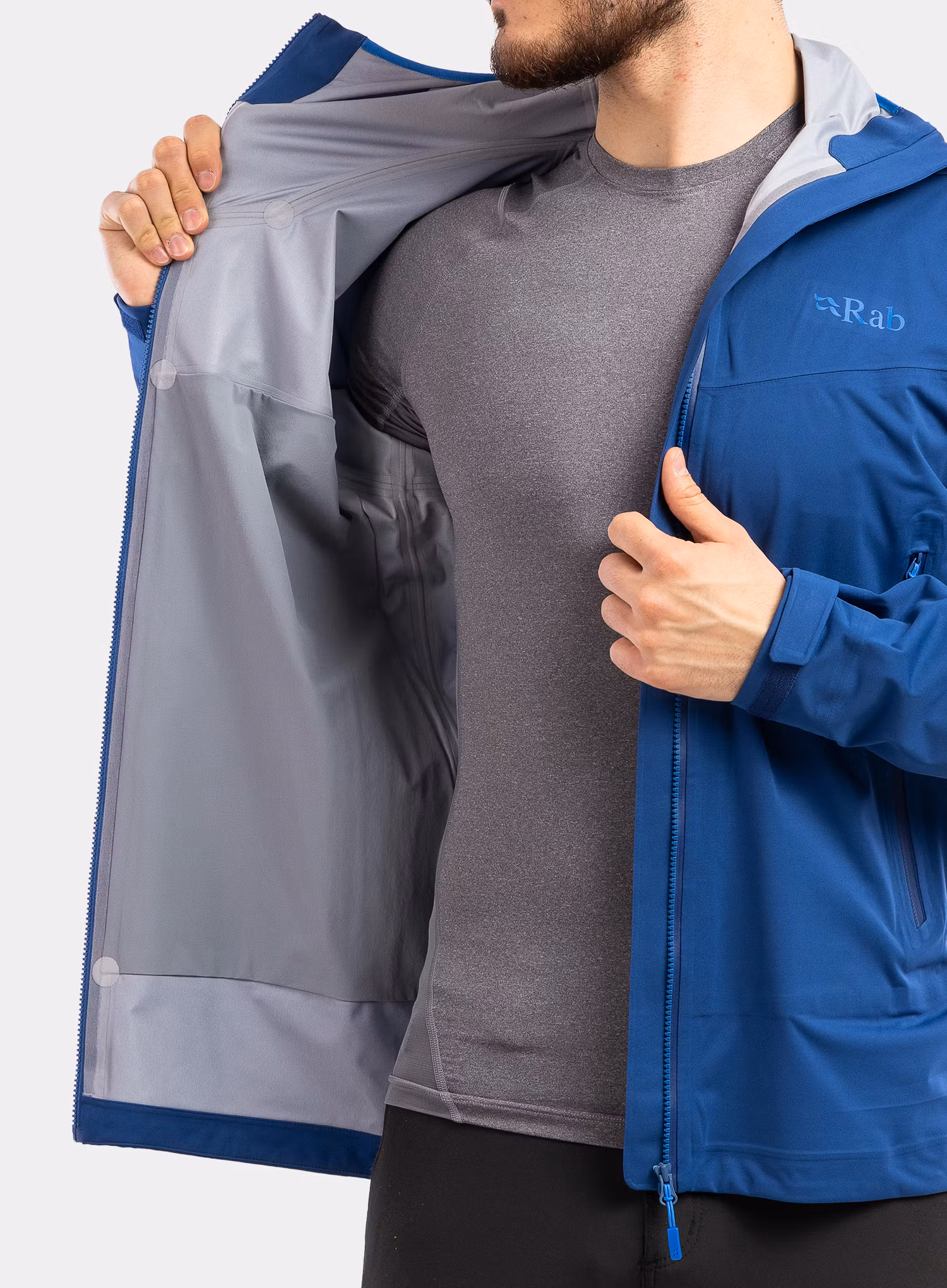 Bunda do dažďa Rab Kinetic 2.0 Jacket - nightfall blue