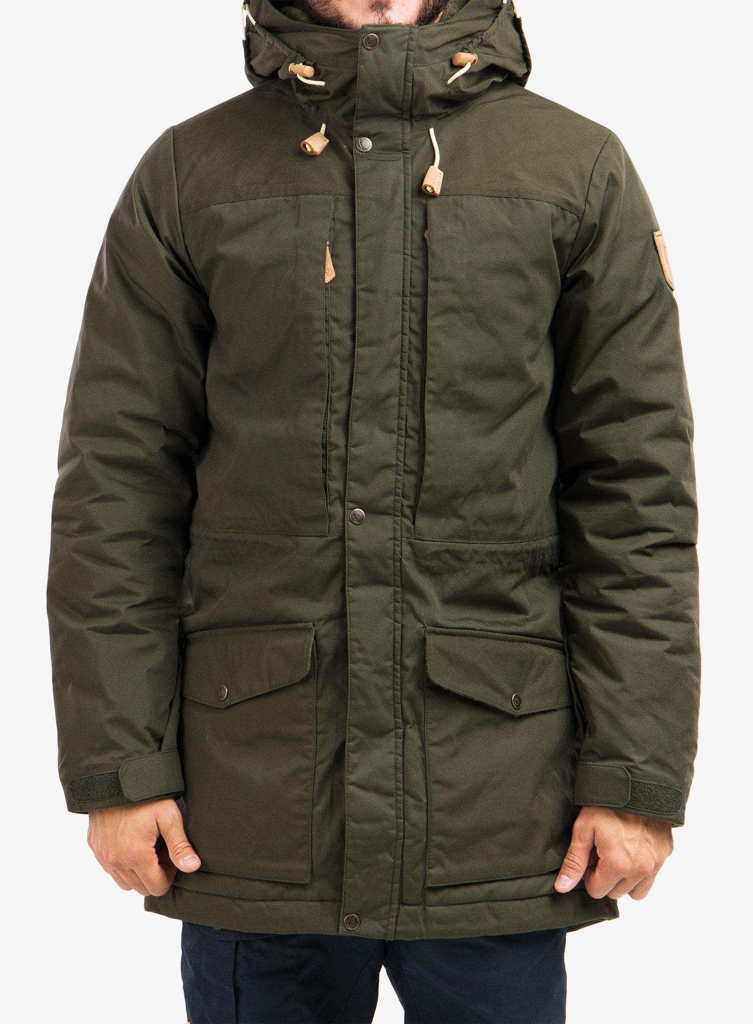 Zateplená bunda Fjallraven Singi Wool Padded Parka - deep forest
