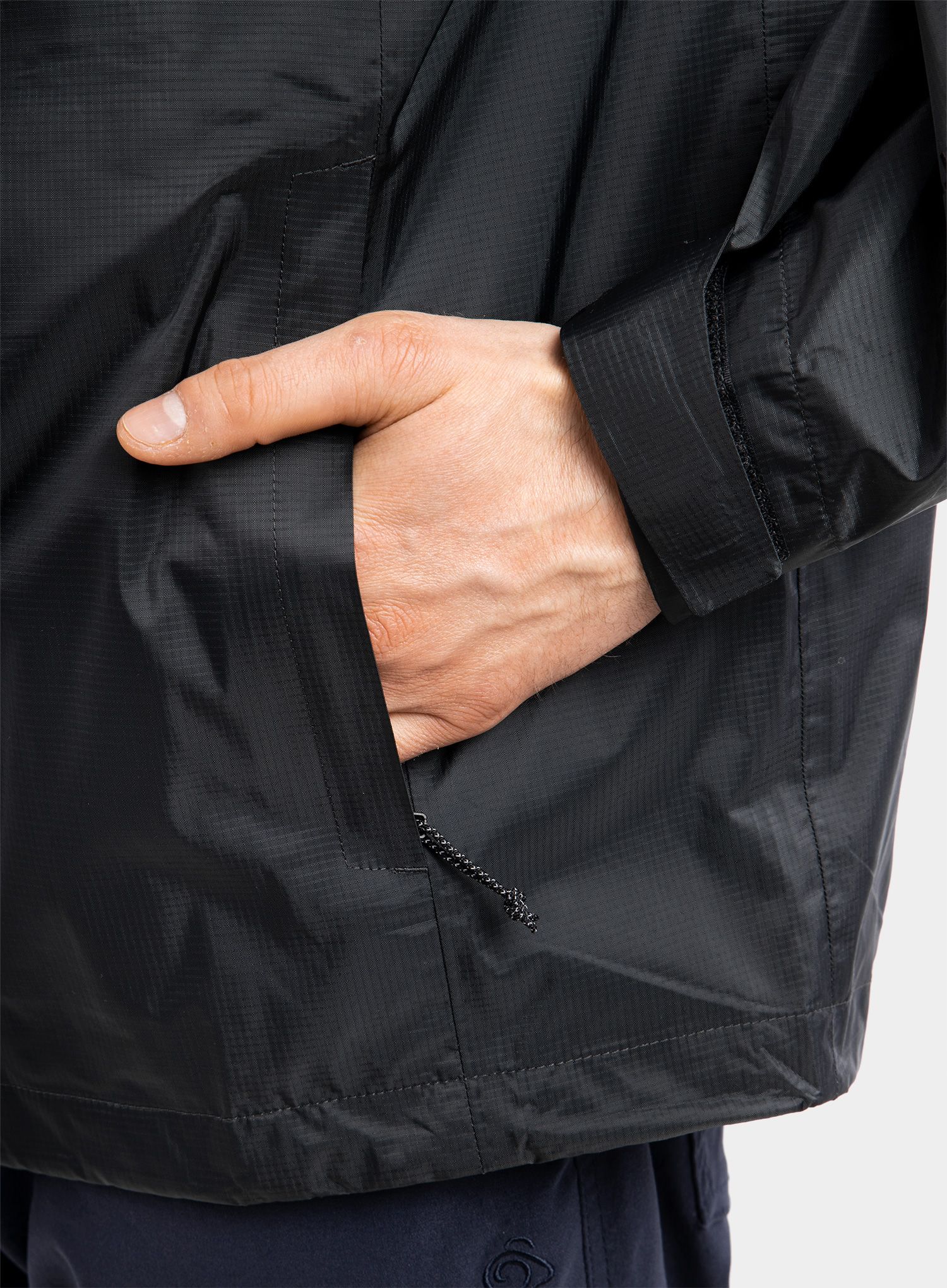 Bunda do dažďa Black Diamond Treeline Rain Shell - black