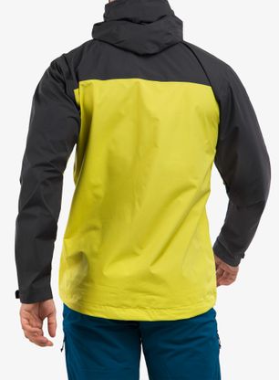 Bunda do dažďa Rab Downpour Eco Jacket - graphene/zest