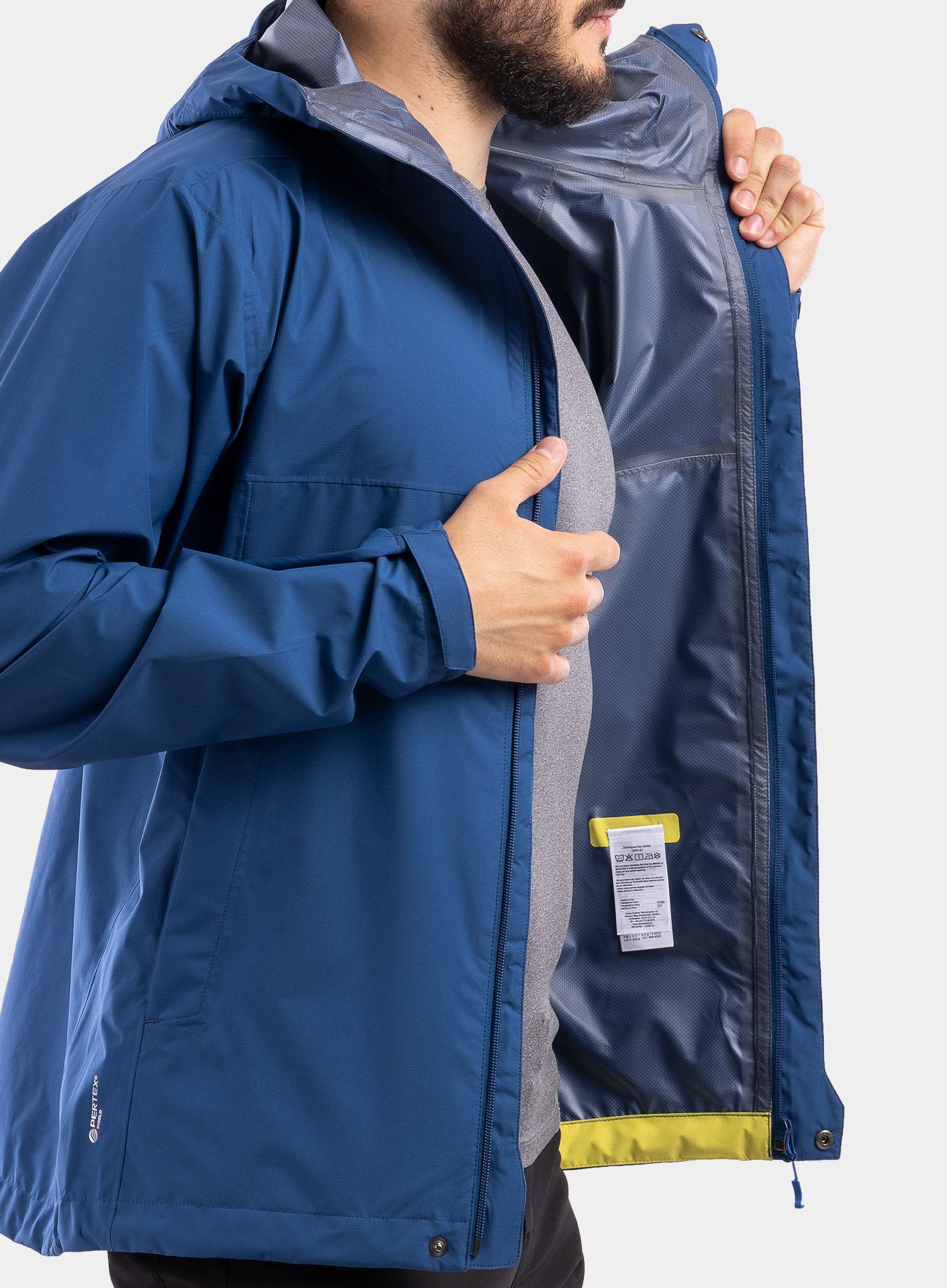 Bunda do dažďa Rab Downpour Eco Jacket - nightfall blue