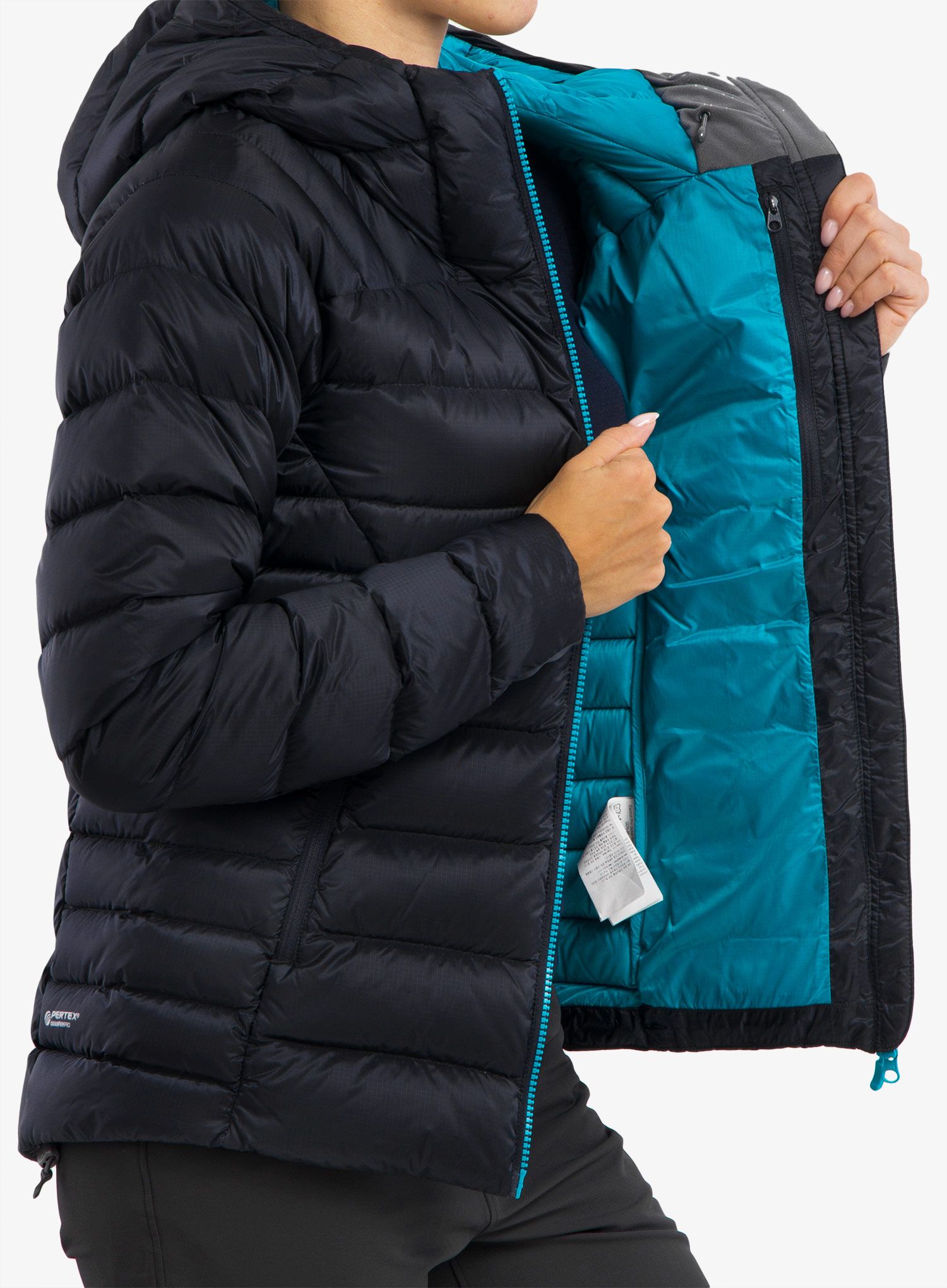 Bunda páperová dámska Rab Electron Pro Jacket - beluga