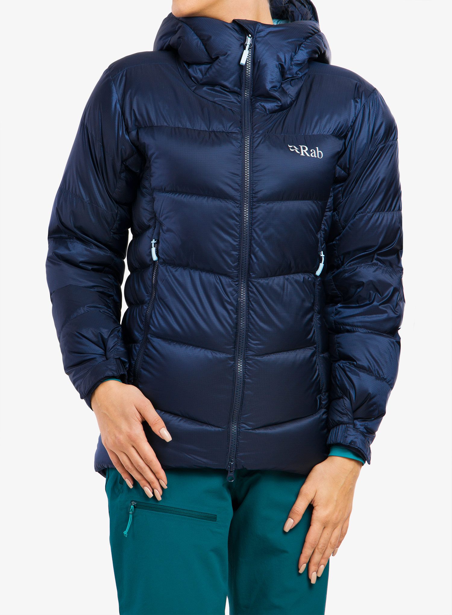 Bunda páperová dámska Rab Positron Pro Jacket - deep ink