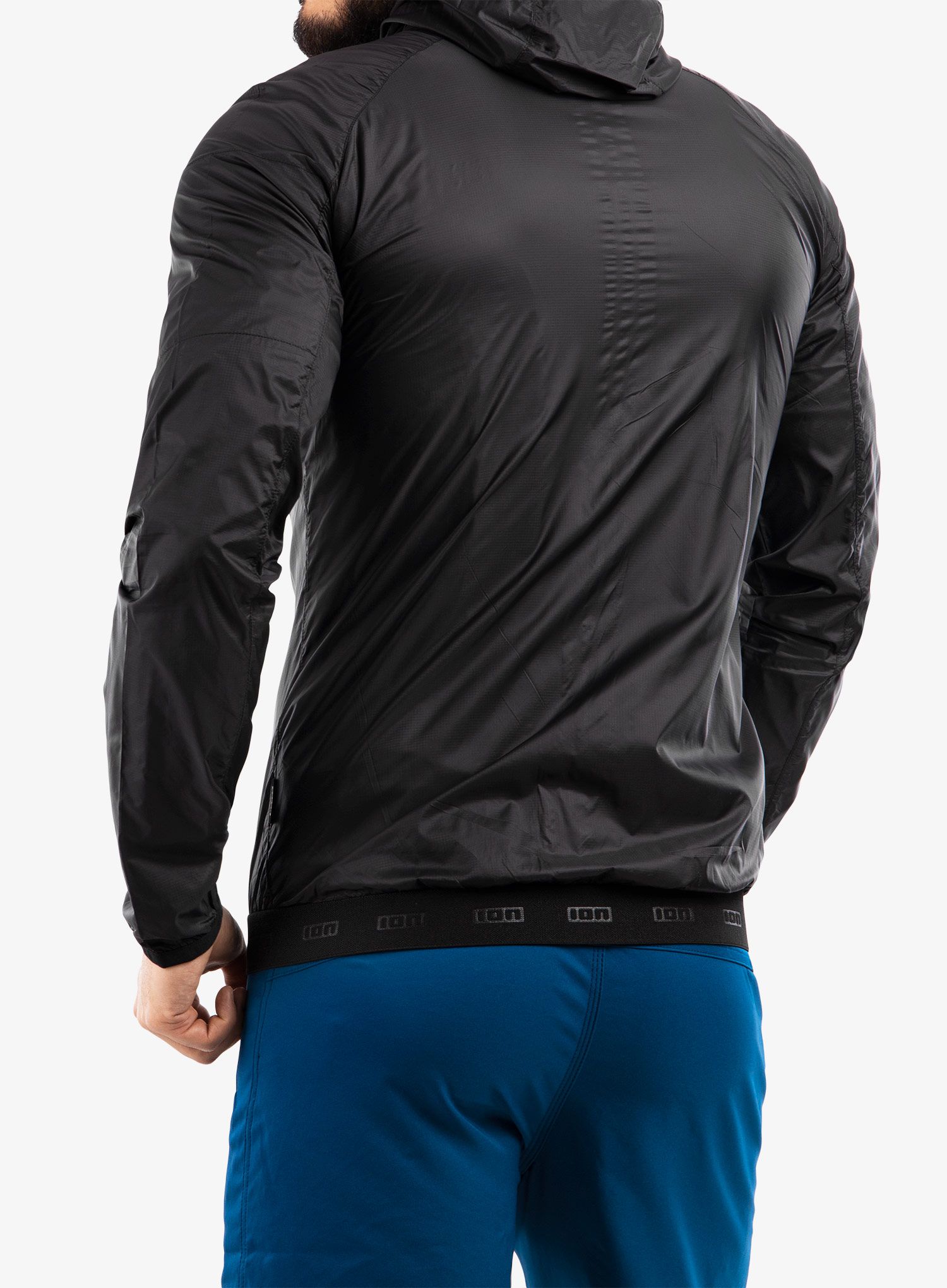 Cyklistická bunda ION Logo Wind - black