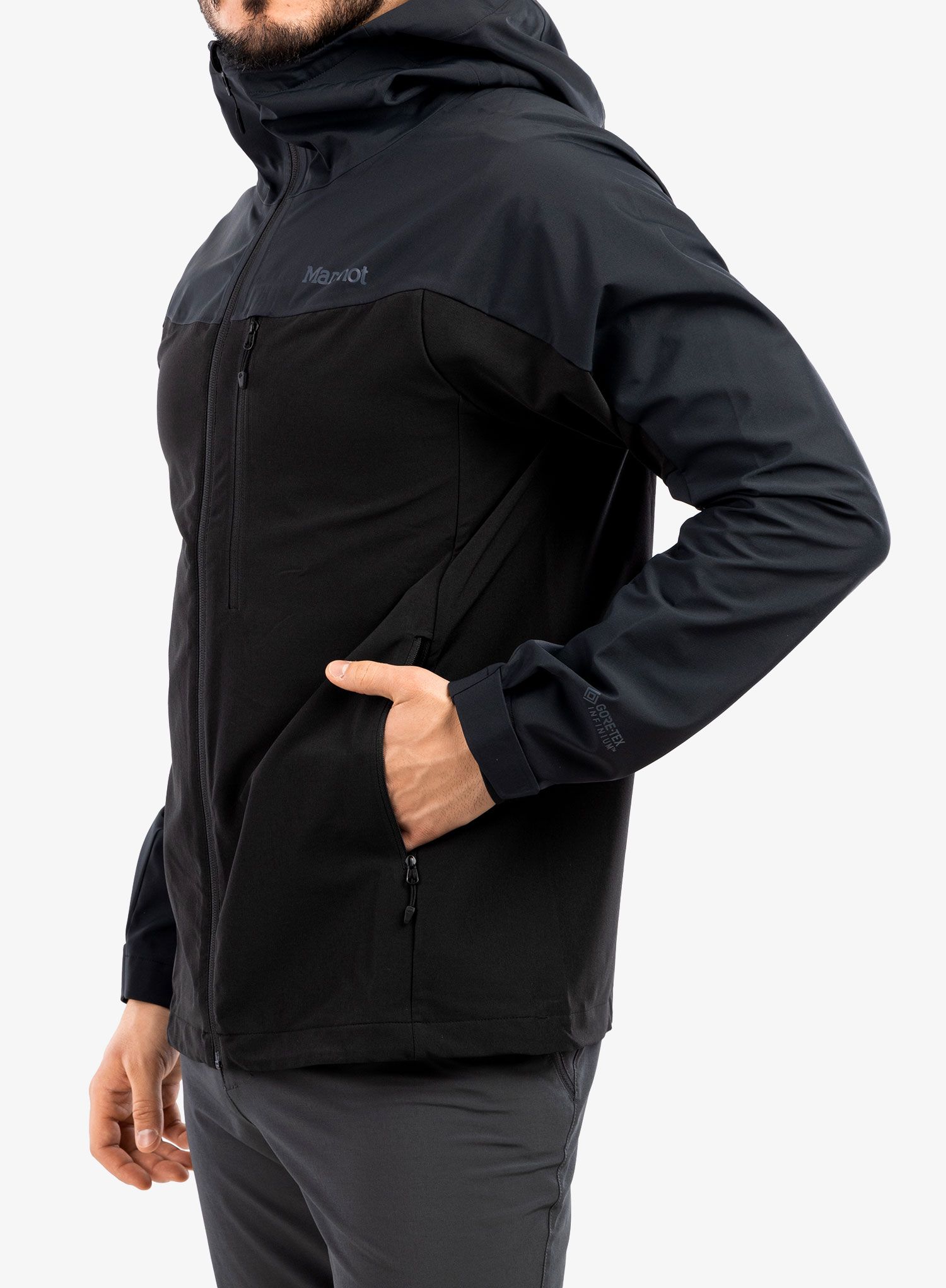 Softshellová bunda Marmot ROM Hoody - black