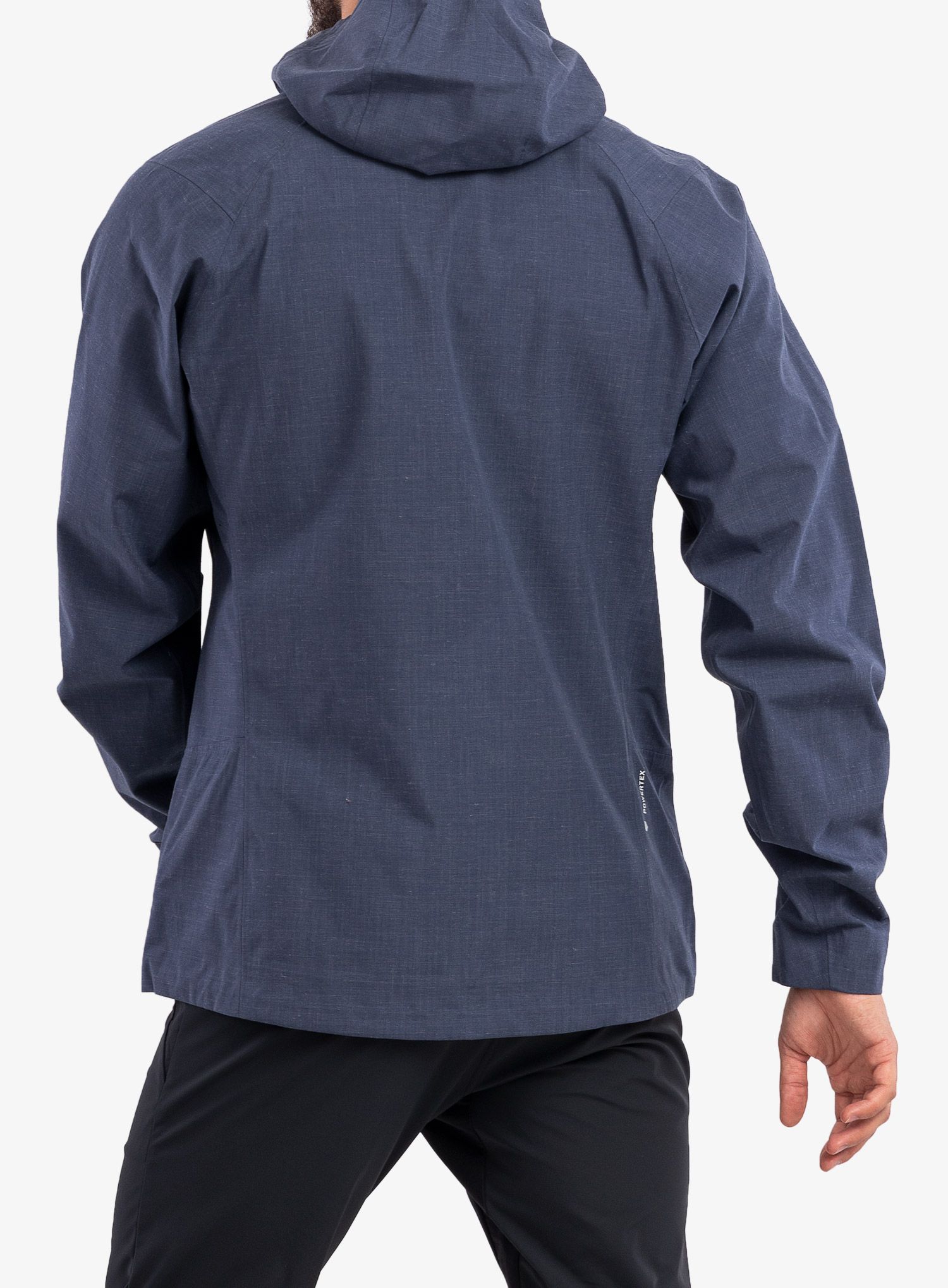 Nepremokavá bunda pánska Salewa Fanes Wool PTX Jacket - premium navy melange