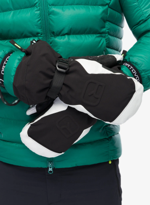 Palčiaky Ortovox Merino Freeride Mitten - blk raven