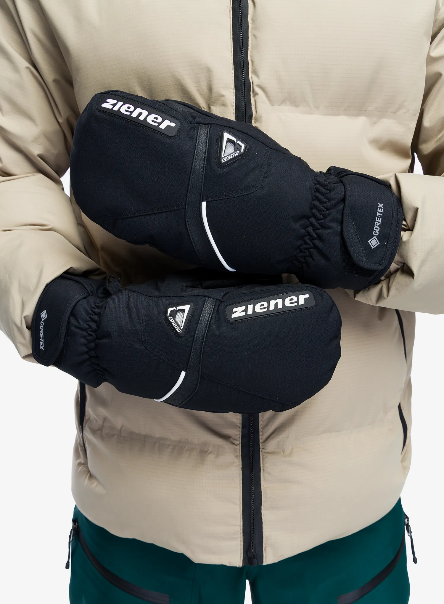 Palčiaky Ziener Galisor GTX + Gore Plus Warm Mitt Glove - black