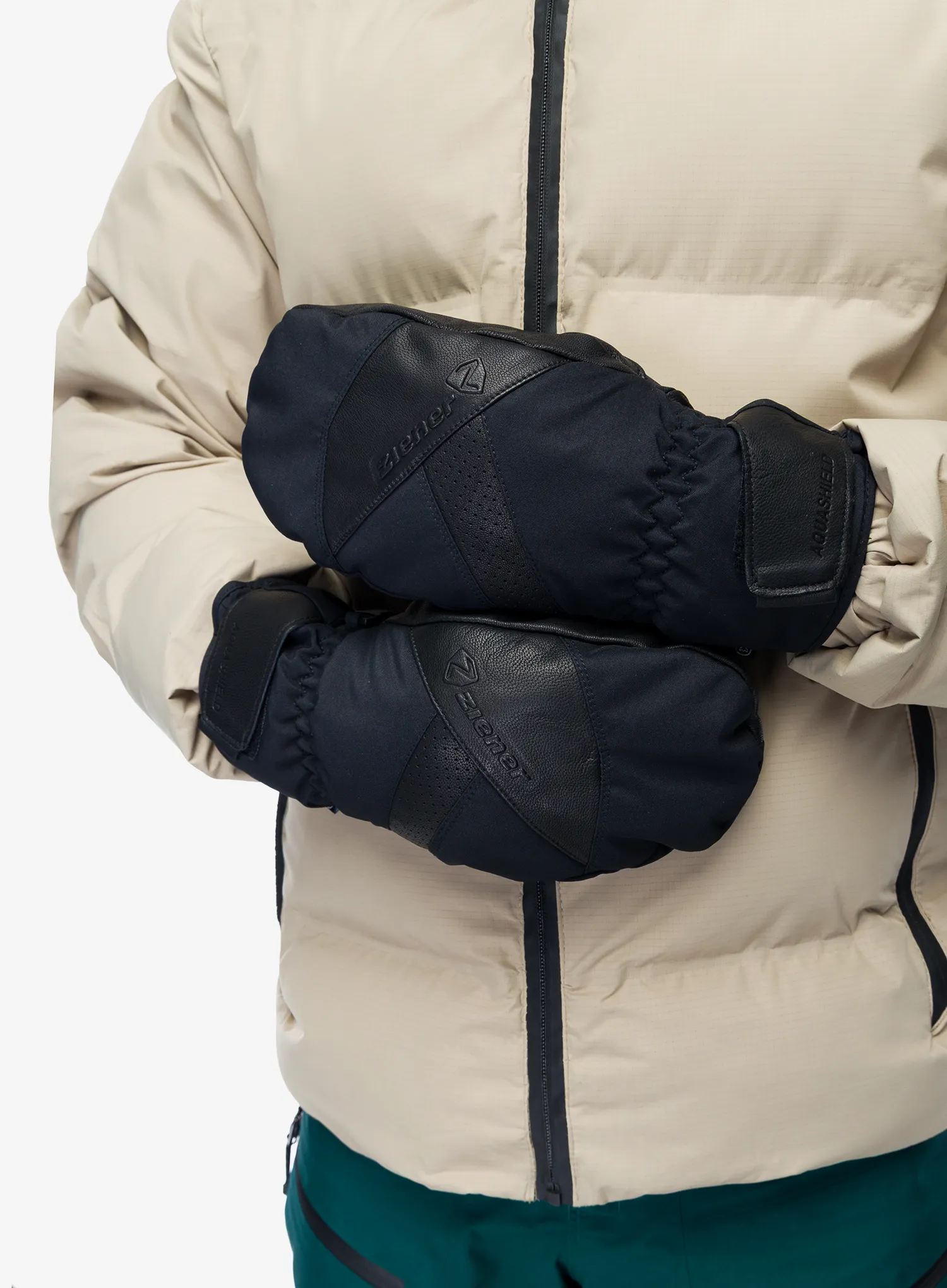 Palčiaky Ziener Gettero AS AW Mitten Glove - black