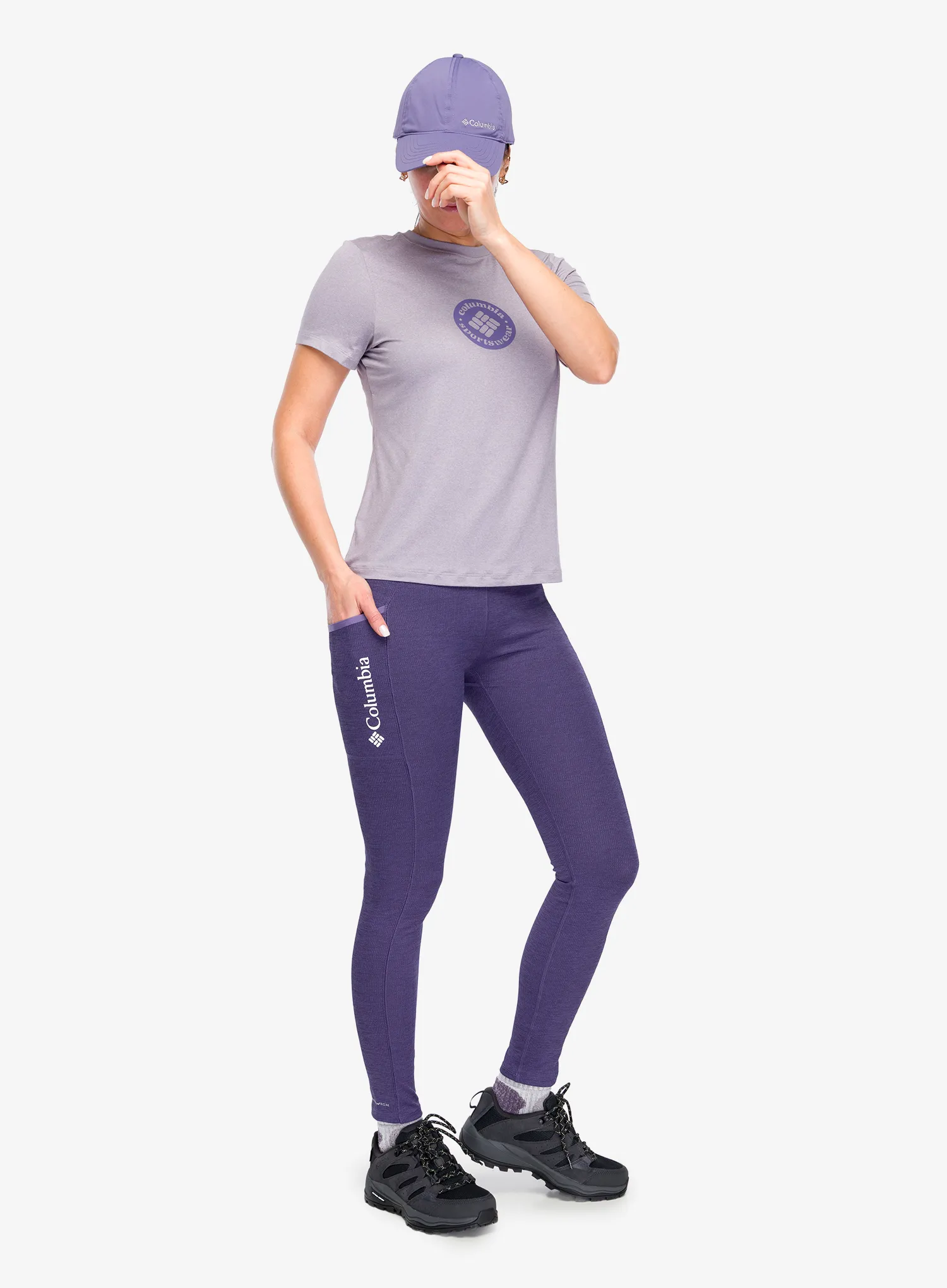 Dámske legíny Columbia Move Legging - stormwatch heather